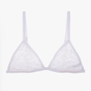 Araks Bryce Bralette in White Lace Floral